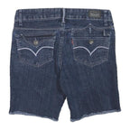 LEVIS Womens Denim Blue Casual Shorts M W30 Raw Edge Hem Classic Fit
