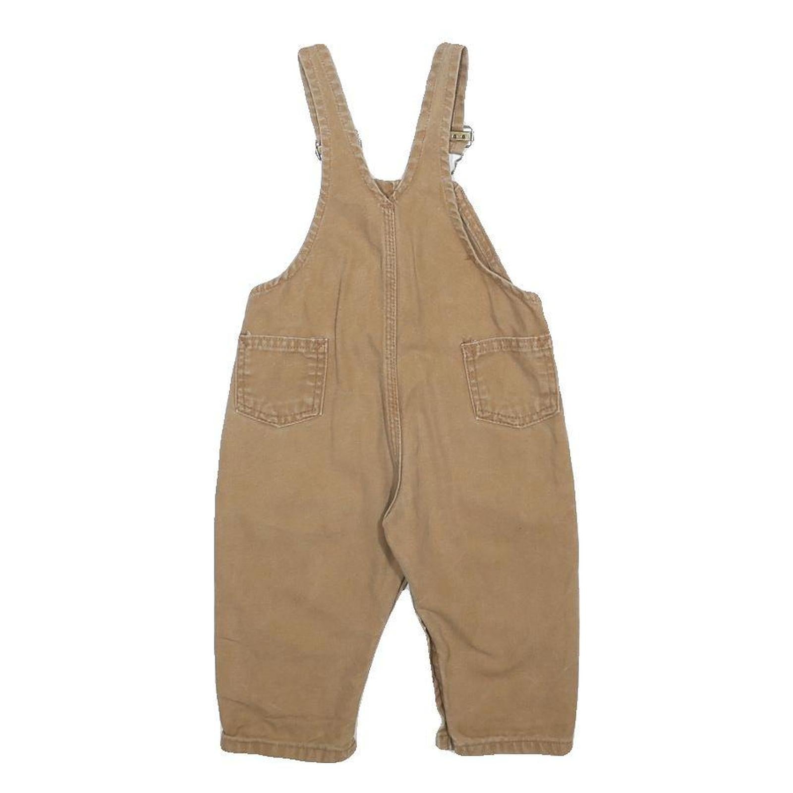 CARHARTT Boys Beige Cotton Regular Fit Dungarees 2Y W26 L9 Practical Comfort