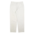 DOCKERS Womens Cotton Blend White Regular Straight Trousers W32 L32 Casual Zip