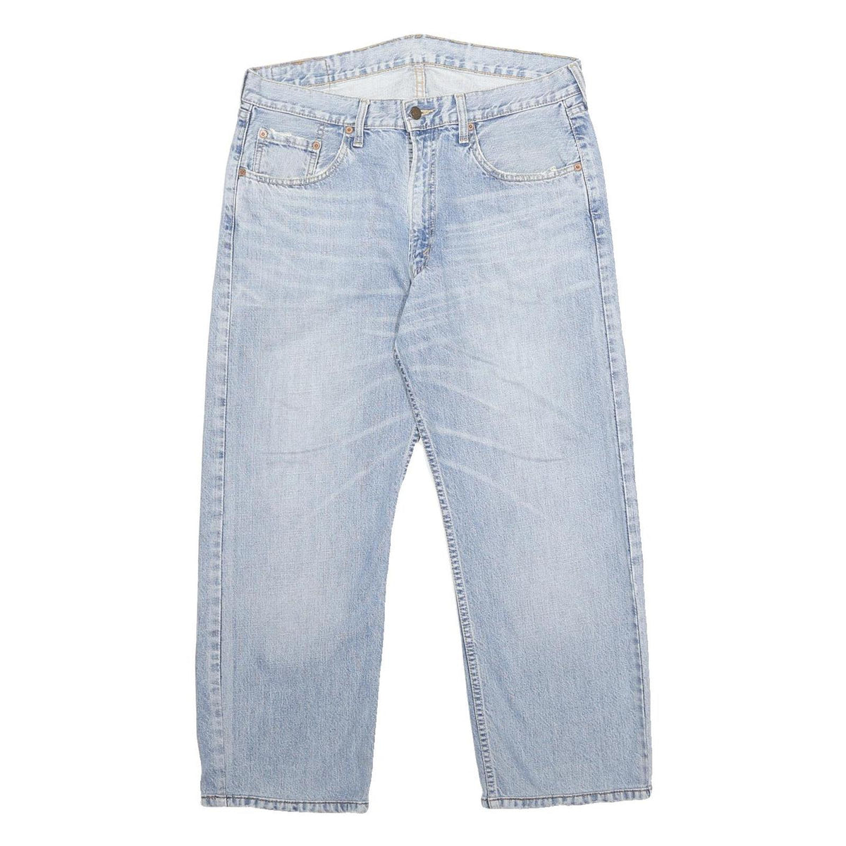LEVI'S Mens Jeans Blue Regular Straight Denim Light W34 L25 509 Zip Cotton