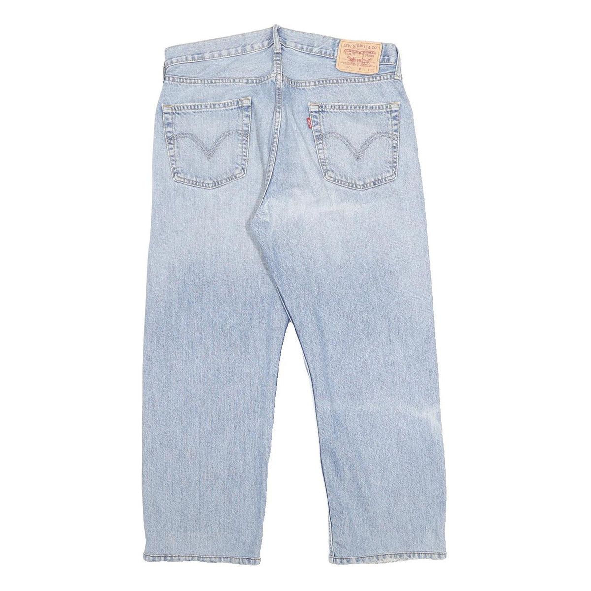 LEVI'S Mens Jeans Blue Regular Straight Denim Light W34 L25 509 Zip Cotton