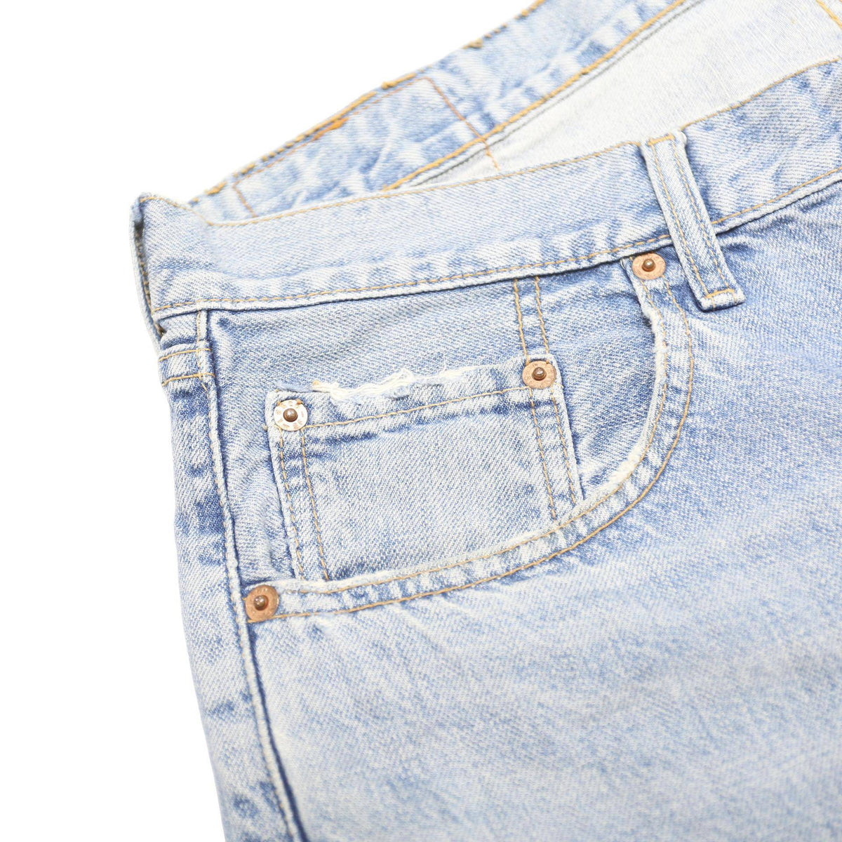 LEVI'S Mens Jeans Blue Regular Straight Denim Light W34 L25 509 Zip Cotton