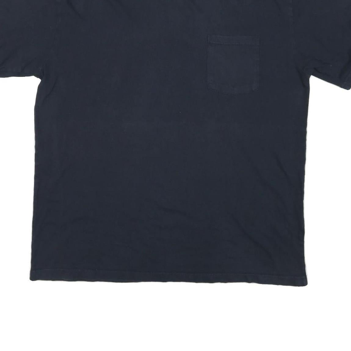 DICKIES Mens Black & Navy Pocket T-Shirt XL Short Sleeve Crew Neck Classic