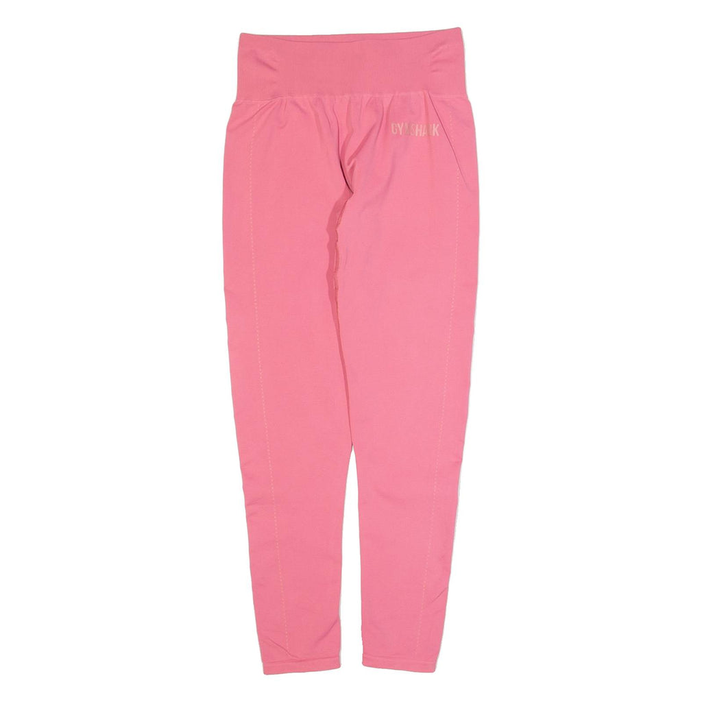 GYMSHARK Womens Leggings Pink Skinny XS W22 L24