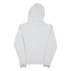 CHAMPION Womens Grey Hoodie M Cotton Blend Pullover Logo Print Casual