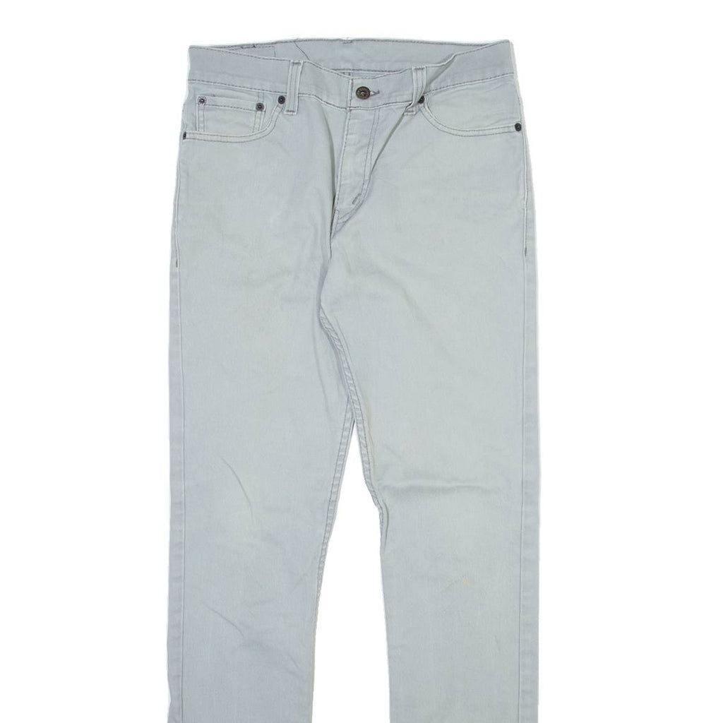 LEVI'S 510 Mens Trousers Grey Slim Tapered W32 L32
