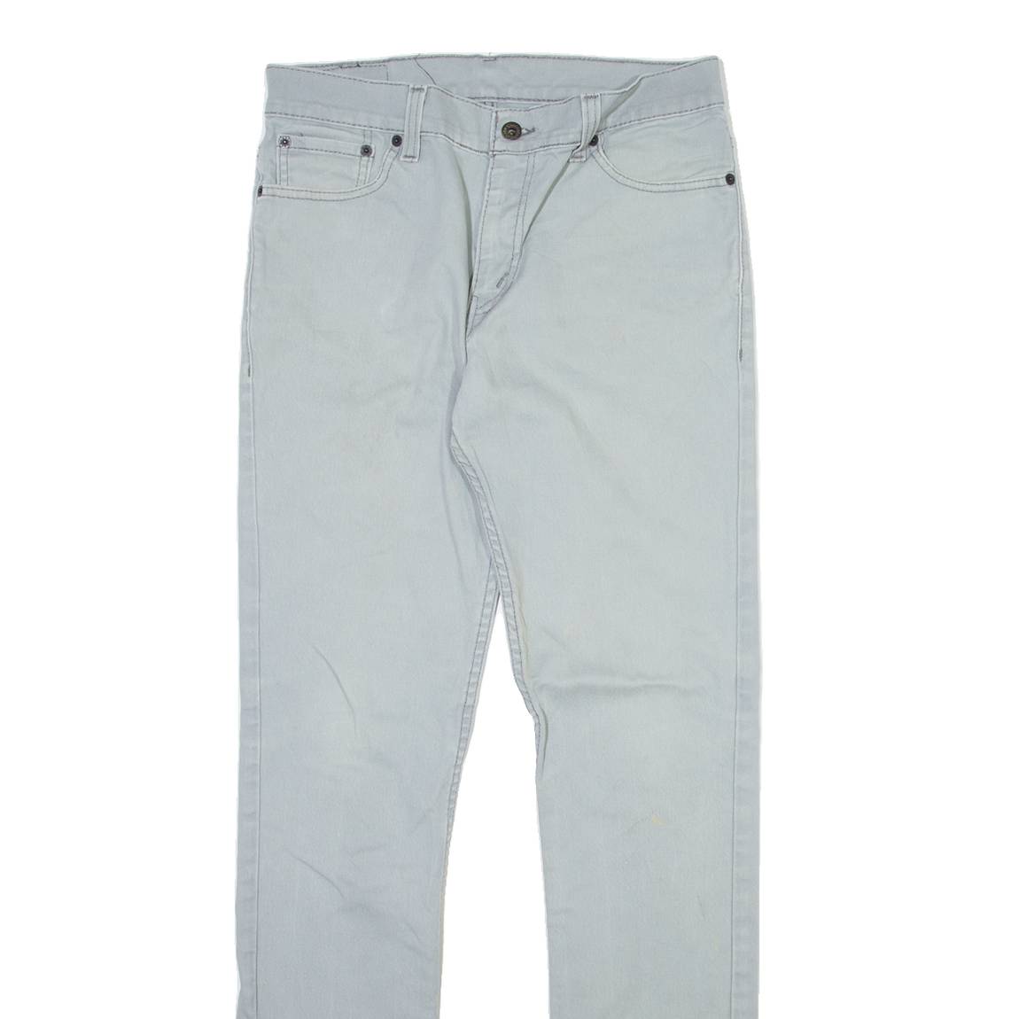 LEVI'S 510 Mens Trousers Grey Slim Tapered W32 L32