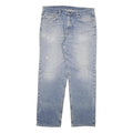 CARHARTT Mens Relaxed Blue Denim Light Wash W40 L33 Casual Cotton Zip Jeans