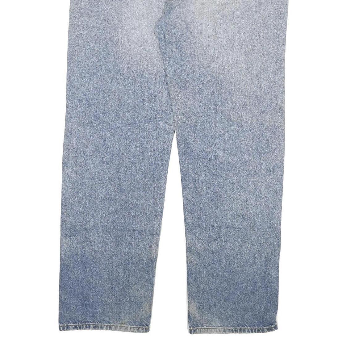 CARHARTT Mens Relaxed Blue Denim Light Wash W40 L33 Casual Cotton Zip Jeans