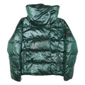 DKNY Womens Green Puffer Jacket L Polyester Blend Zip Outdoor Winter Warm