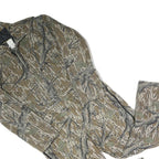 COMMANDER Mens Beige Brown Cotton Blend Dungarees L W40 L28 Camouflage Relaxed