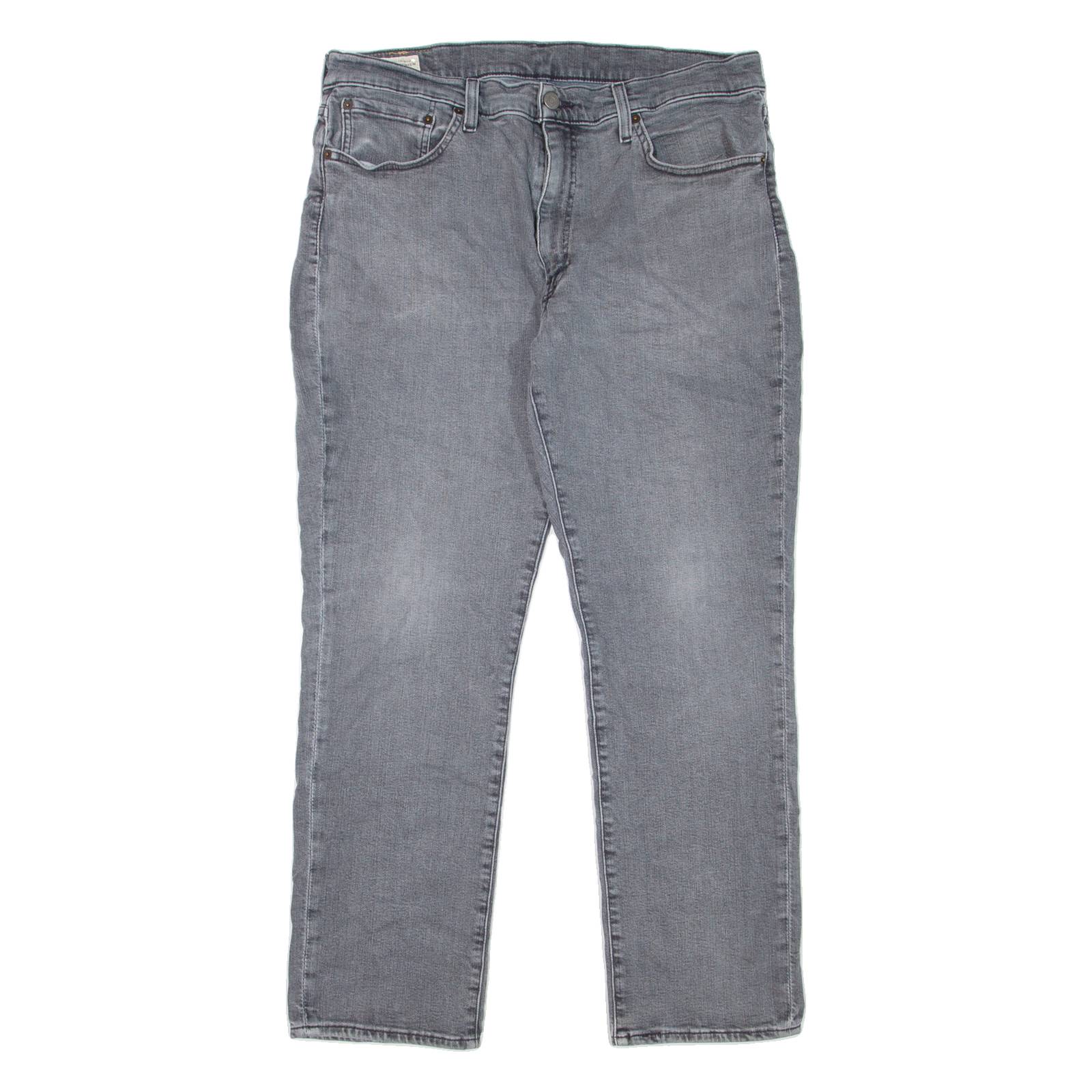 LEVI'S 511 BIG E Jeans Mens Grey Slim Straight Stonewash W36 L30