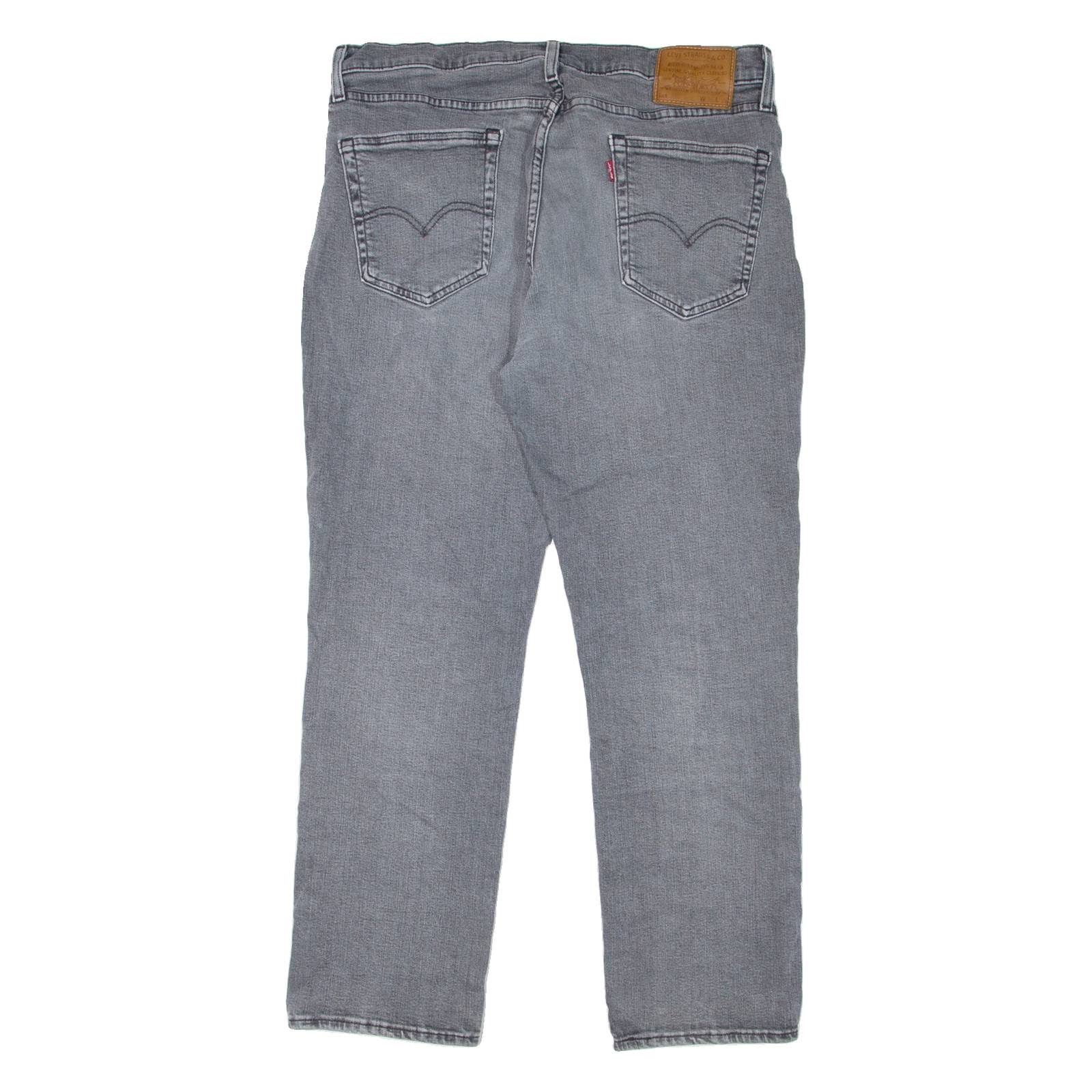 LEVI'S 511 BIG E Jeans Mens Grey Slim Straight Stonewash W36 L30