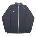 PUMA Mens Black Zip Jacket XL Polyester Plain Athletic Sports Casual Lightweight