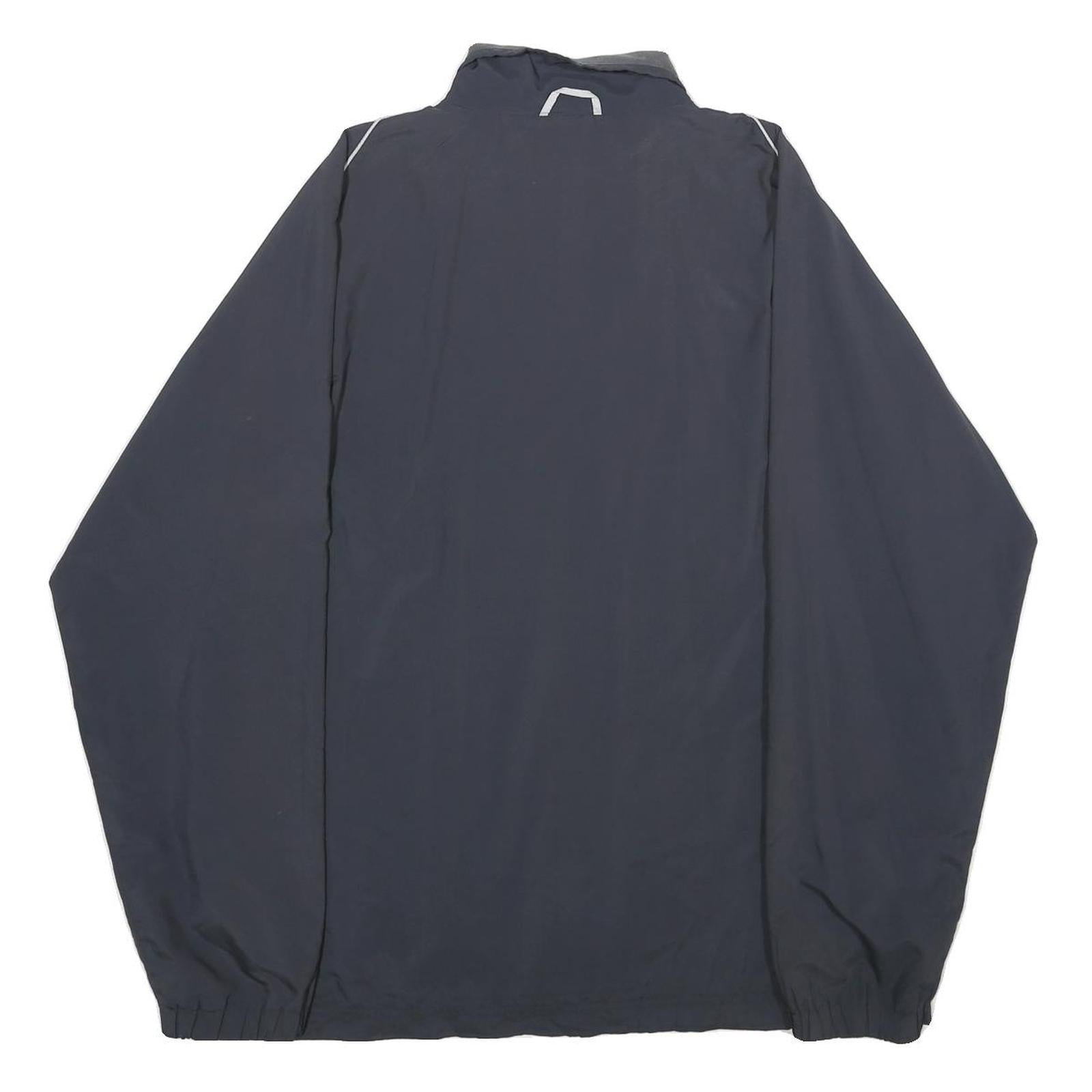 PUMA Mens Black Zip Jacket XL Polyester Plain Athletic Sports Casual Lightweight