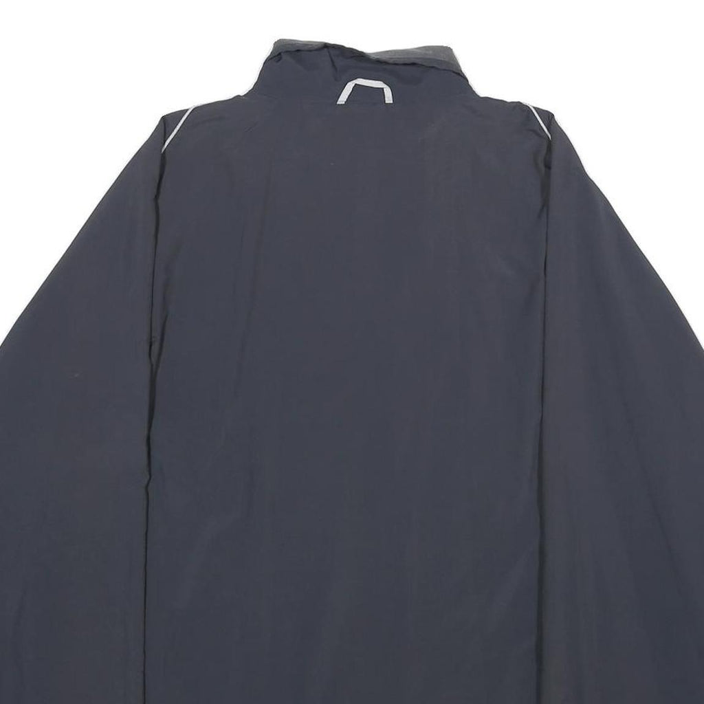 PUMA Mens Black Zip Jacket XL Polyester Plain Athletic Sports Casual Lightweight