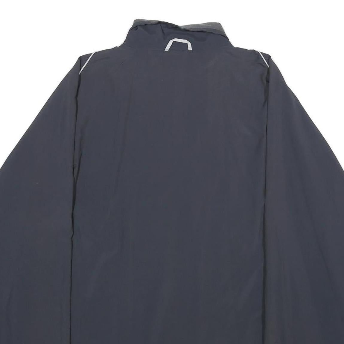 PUMA Mens Black Zip Jacket XL Polyester Plain Athletic Sports Casual Lightweight