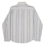 BOSS Mens Shirt Beige Striped Long Sleeve L