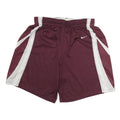 NIKE Mens Shorts Maroon & White Casual M W27 Sportswear Polyester Athletic