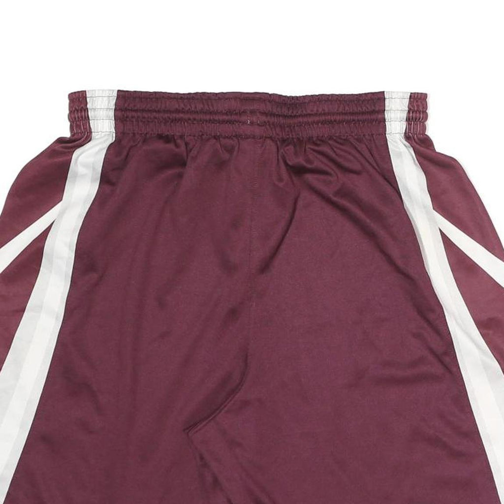 NIKE Mens Shorts Maroon & White Casual M W27 Sportswear Polyester Athletic