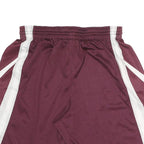 NIKE Mens Shorts Maroon & White Casual M W27 Sportswear Polyester Athletic