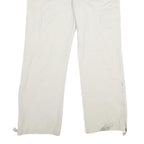 OLD NAVY Womens Cotton Beige Relaxed Straight Trousers W40 L34 Casual Zip Cargo