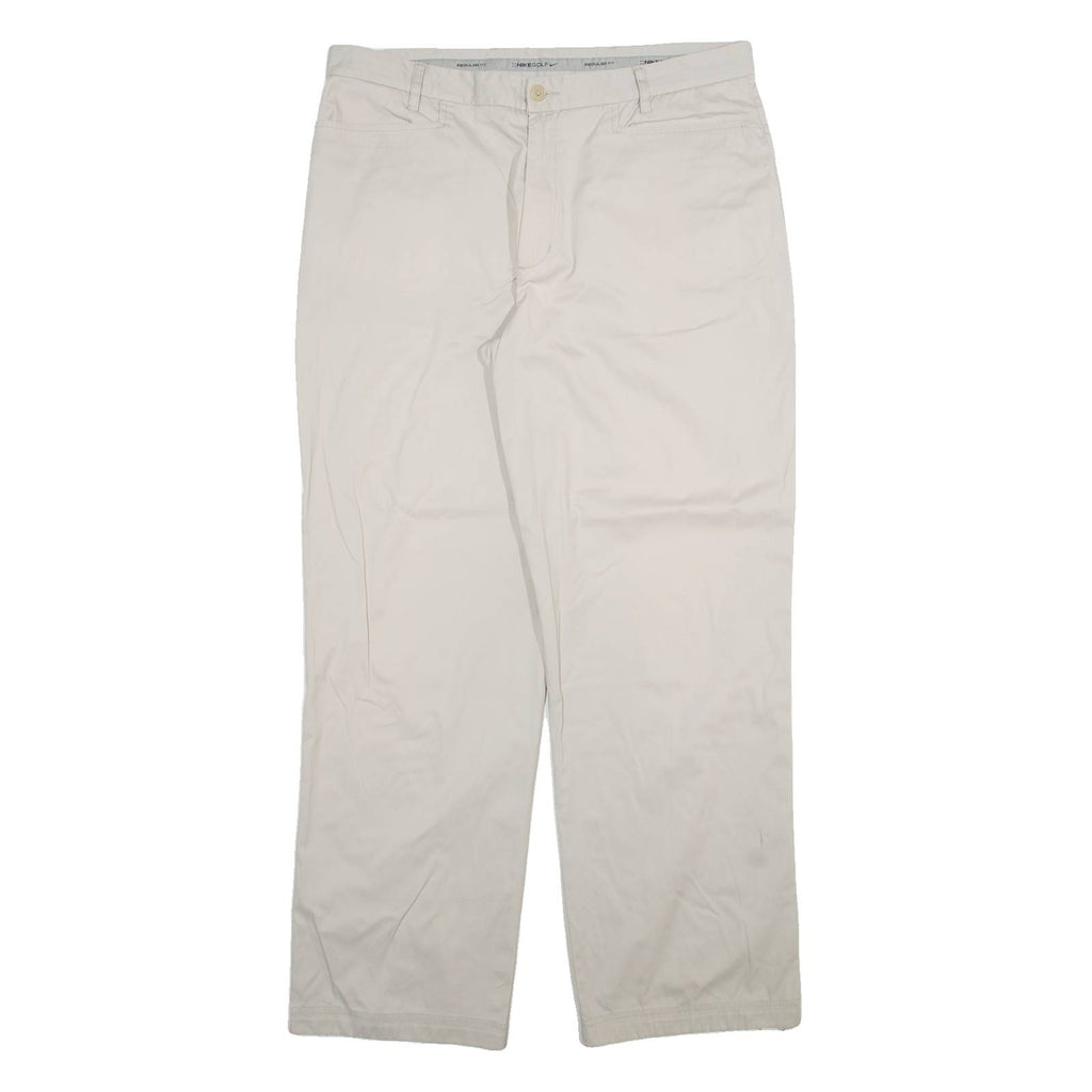 NIKE Mens Trousers Grey Regular Straight W36 L32