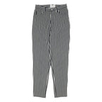 ARMANI JEANS Womens Black & White Classic Straight Trousers W27 L30 Stylish