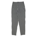 ARMANI JEANS Womens Black & White Classic Straight Trousers W27 L30 Stylish