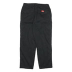 DICKIES Womens Black Regular Fit Straight Leg Trousers W28 L27 Utility Style
