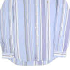 POLO RALPH LAUREN Mens Blue & Grey Striped Shirt XL Classic Button-Down Cotton