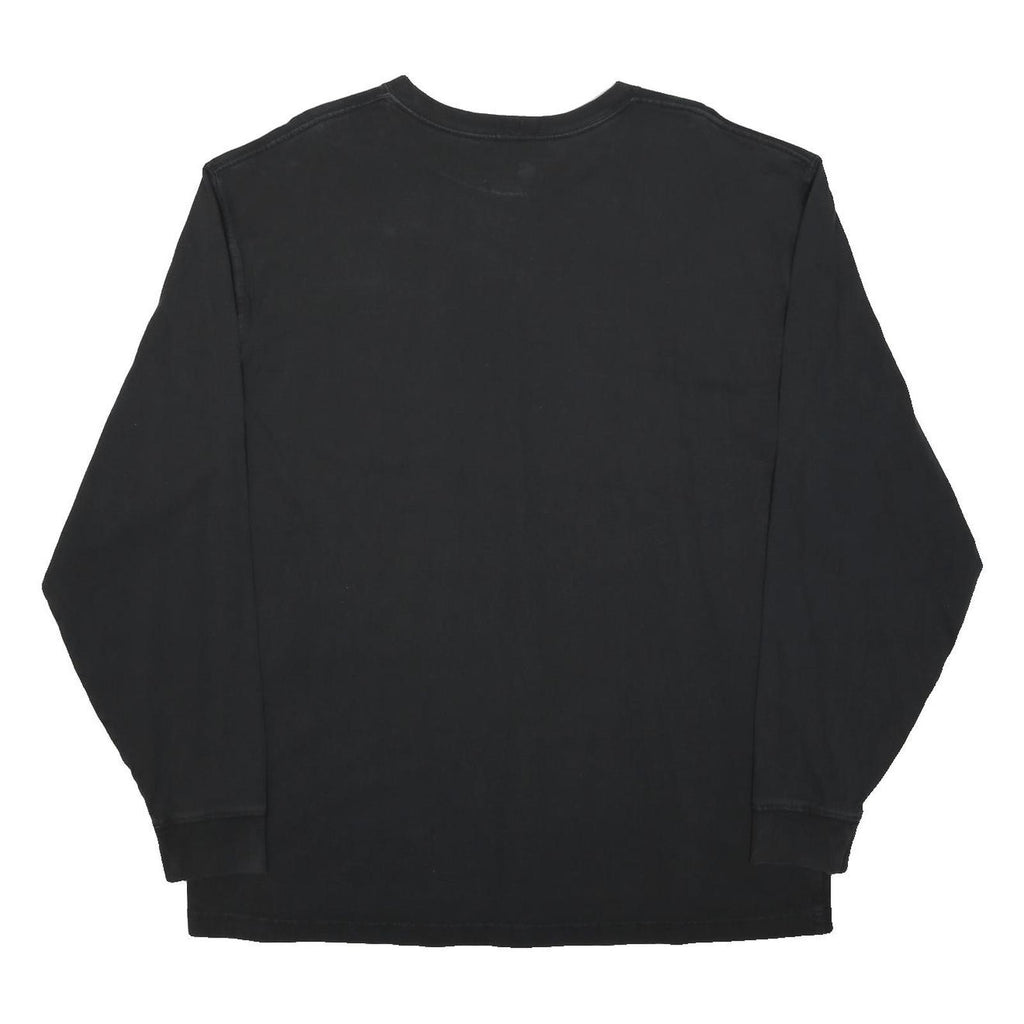 CARHARTT Mens Black Casual Long Sleeve Crew Neck T-Shirt Pocket L
