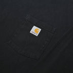 CARHARTT Mens Black Casual Long Sleeve Crew Neck T-Shirt Pocket L