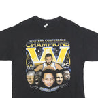 AL SPORT Mens Black Golden State Western Conference Champions Graphic T-Shirt L