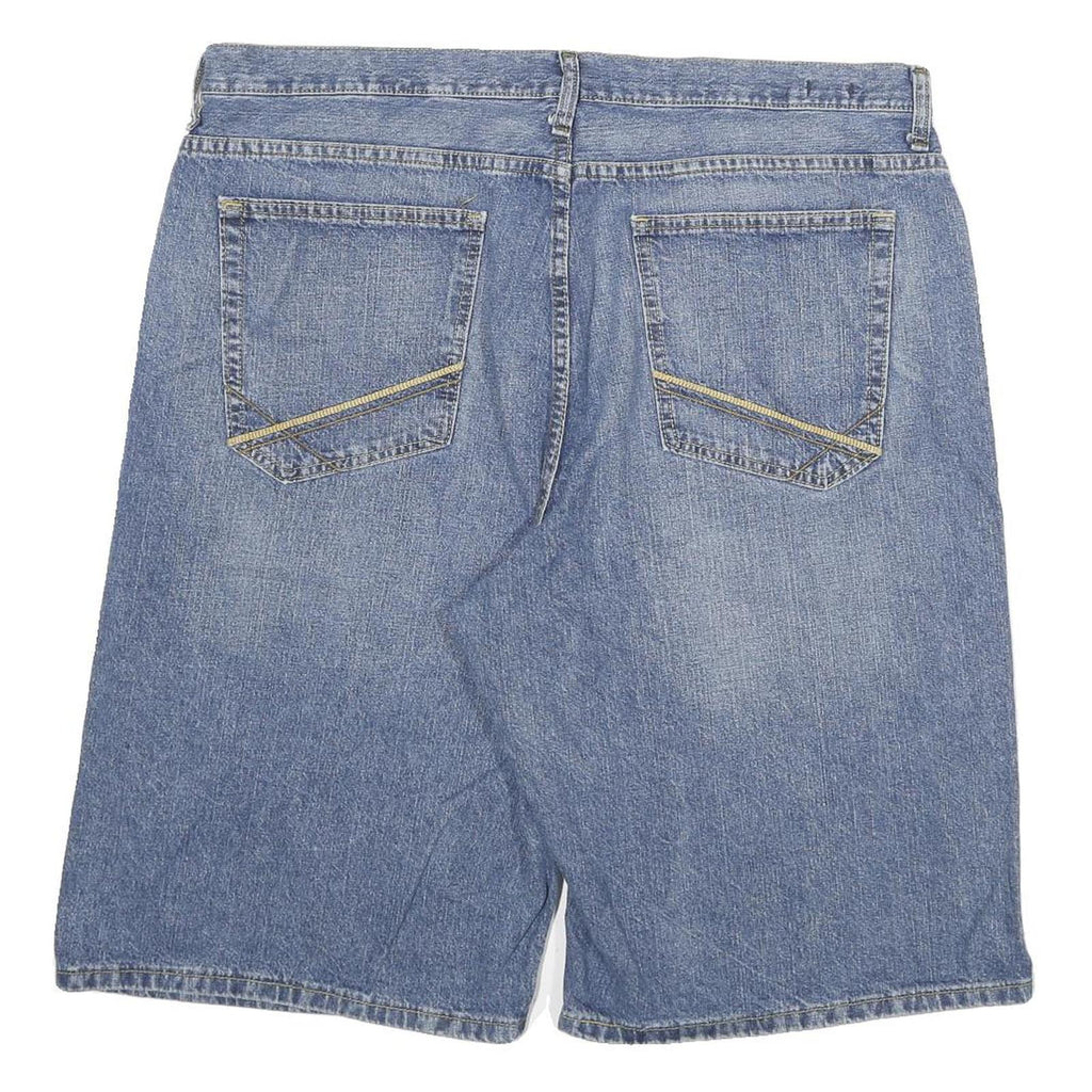NJC Mens Denim Blue Casual Shorts 3XL W38 Cotton Blend Relaxed Fit