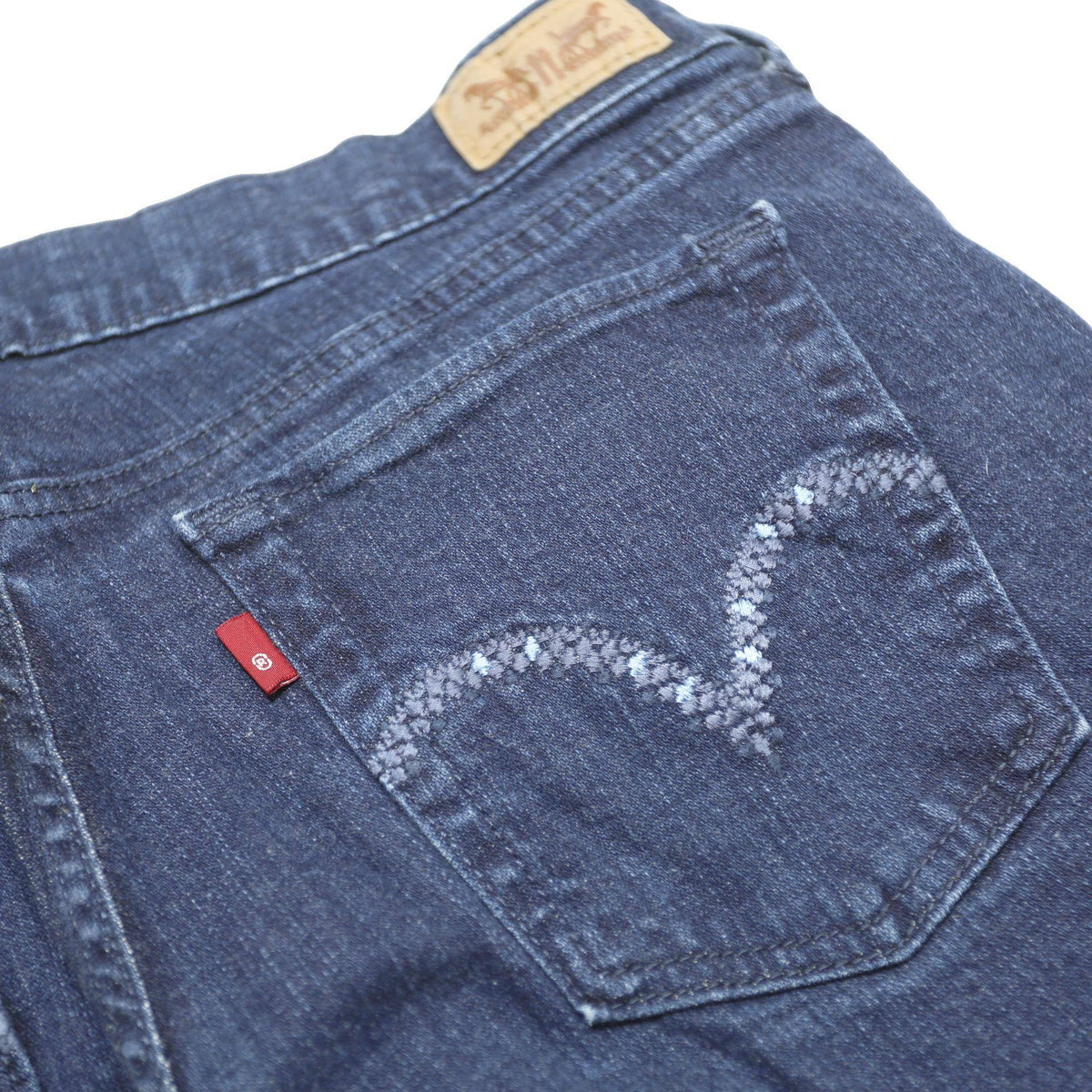 LEVI'S 505 Womens Jeans Blue Regular Straight Denim Medium W31 L32 Classic Fit