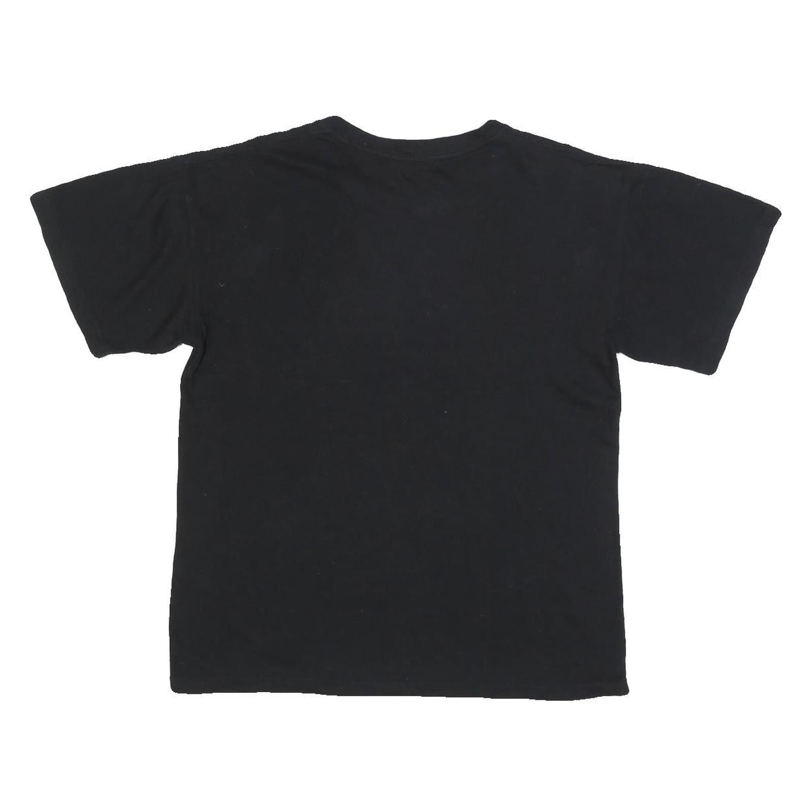 ZION Mens Black Bob Marley Graphic T-Shirt M Short Sleeve Crew Neck Cotton Blend