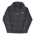 ELLESSE Mens Black Sportswear Jacket S Polyester Blend Plain Zip Warm Padded