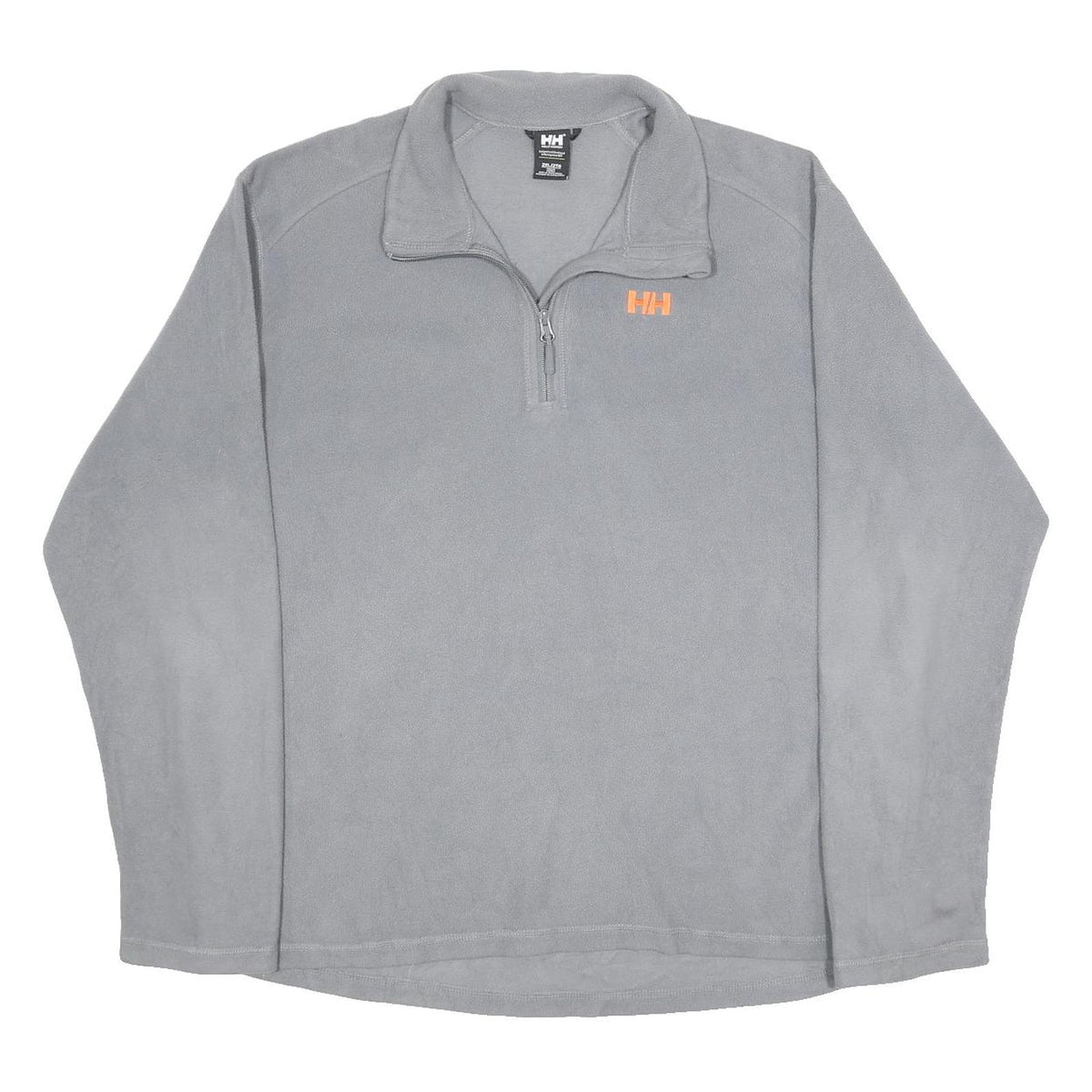HELLY HANSEN Mens Grey Pullover Plain Crew Neck Basic Knit 2XL Fleece Jumper