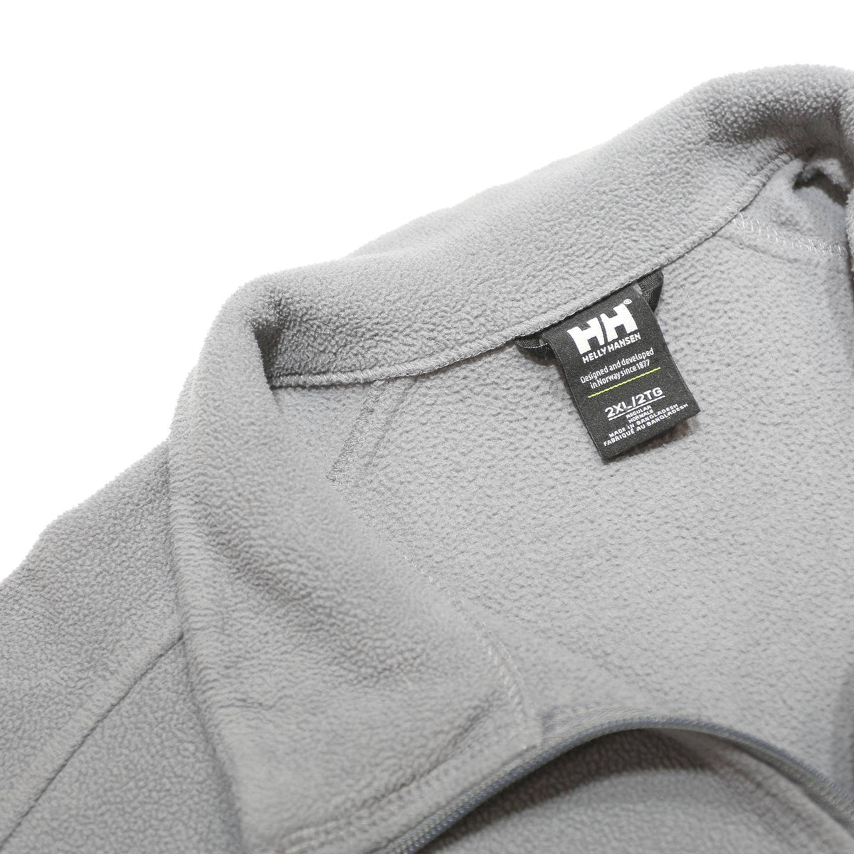 HELLY HANSEN Mens Grey Pullover Plain Crew Neck Basic Knit 2XL Fleece Jumper