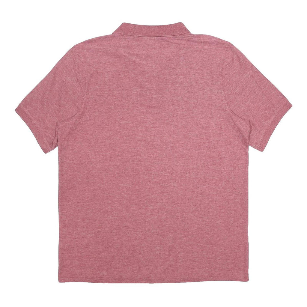 SLAZENGER Mens Pink Short Sleeve Plain Polo Shirt L Casual Sports Style