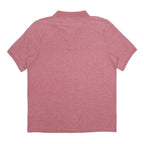 SLAZENGER Mens Pink Short Sleeve Plain Polo Shirt L Casual Sports Style