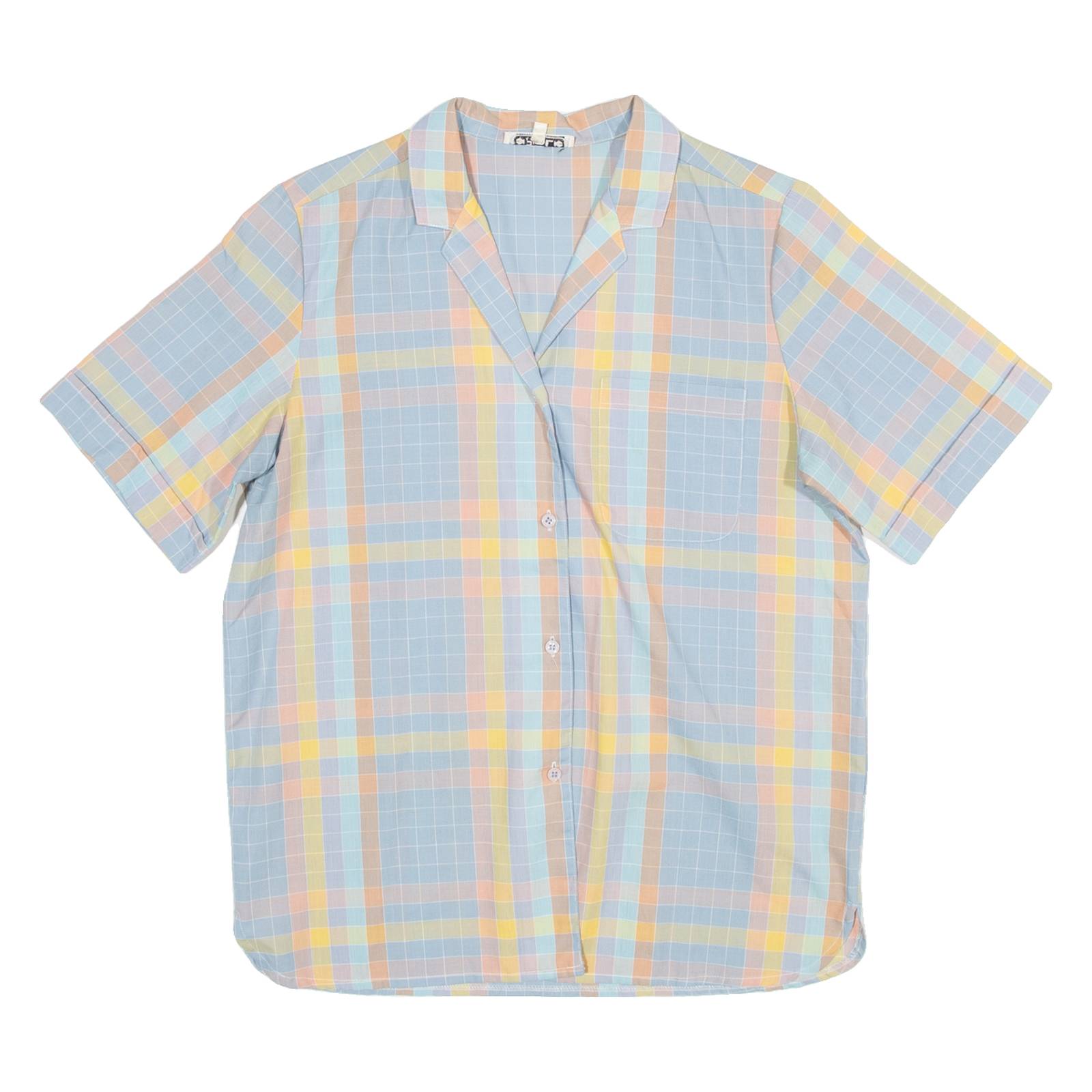 POOLE Womens Shirt Blue Gingham S