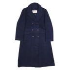 PENDLETON Womens Navy Blue Double Breasted Wool Jacket M Button Closure Tailored