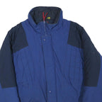 FIELD & STREAM Mens Blue & Navy Zip Up Quilted Jacket XL Polyester Blend Outdoor