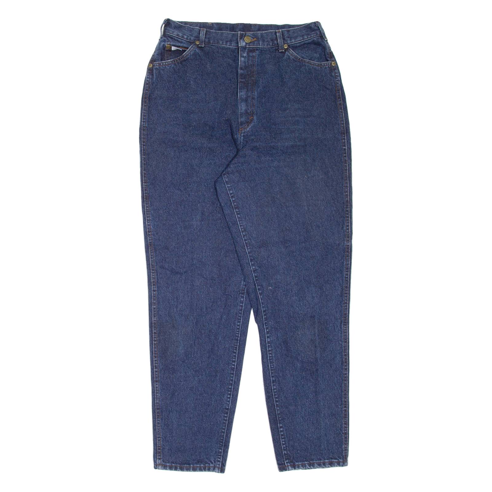 LEE Womens Jeans Blue Regular Mom W30 L30