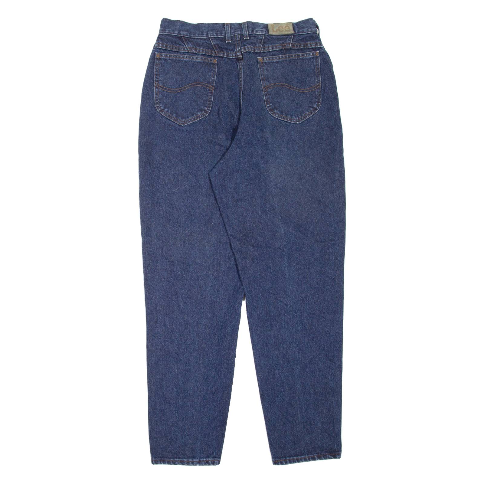 LEE Womens Jeans Blue Regular Mom W30 L30
