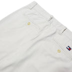 TOMMY HILFIGER Mens Cotton Blend White Loose Straight Trousers W30 L29 Casual