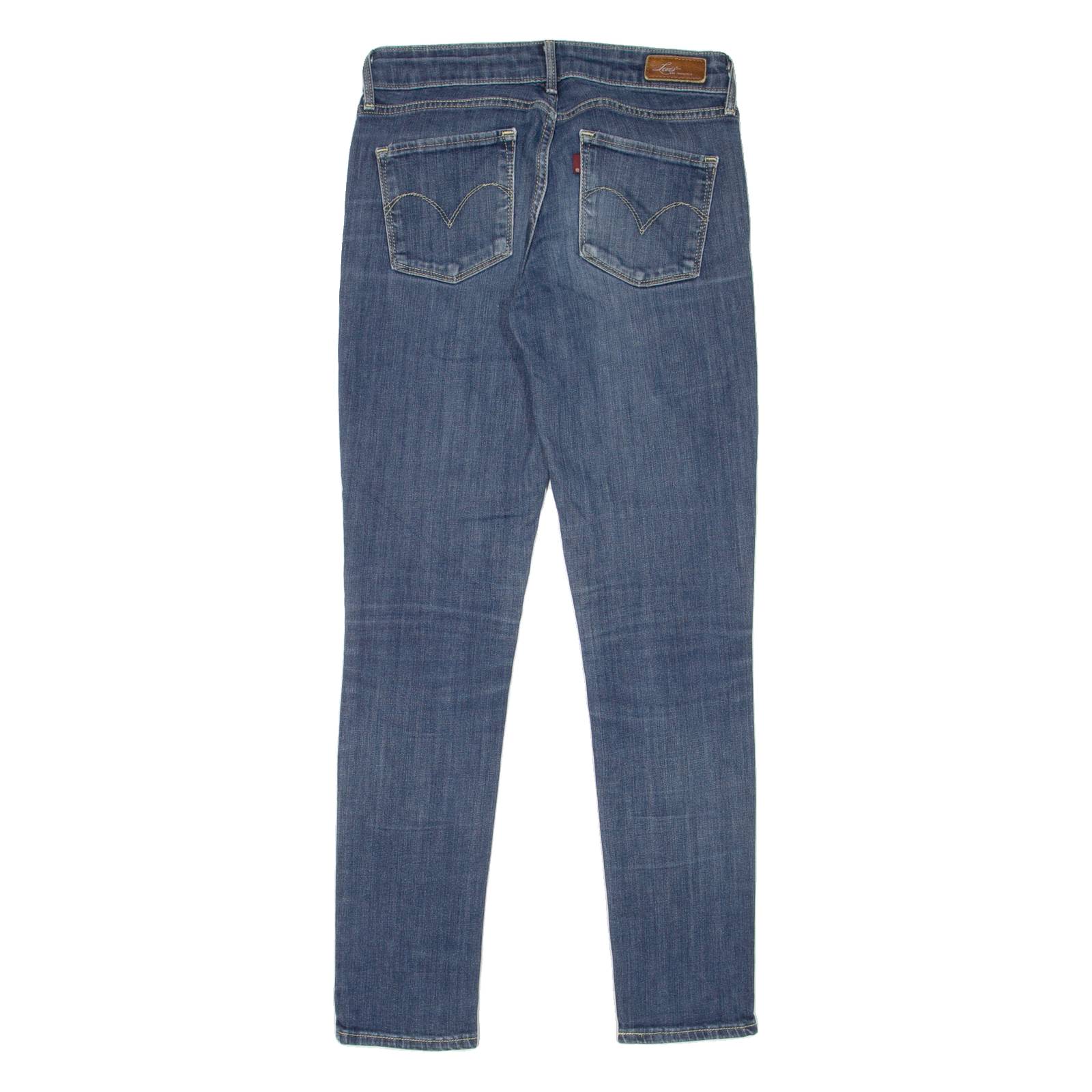 LEVI'S Womens Jeans Blue Slim Skinny Stone Wash W26 L30