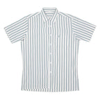 Mens Shirt White 90s Striped L